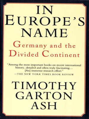 cover image of In Europe's Name